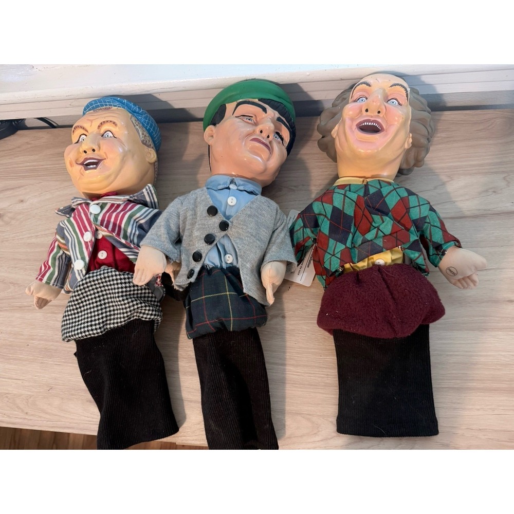 VTG Three Stooges Talking Golf Club Head Covers Moe Larry Curly Classic Novelty